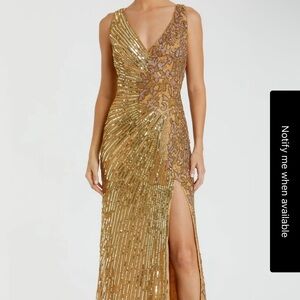 Sleeveless Beaded Formal Dress: Mac Duggal 5473